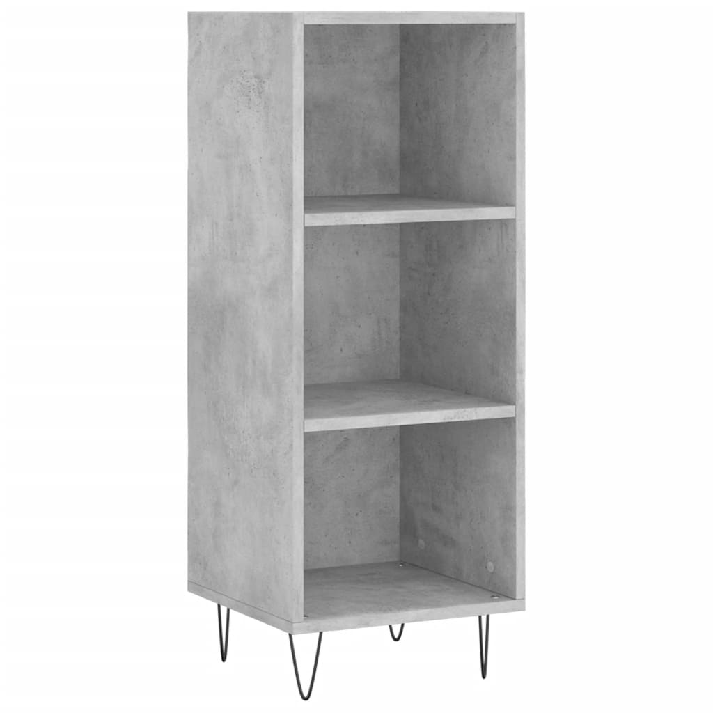 Highboard Concrete Grey 34.5 x 34 x 180 cm Particleboard