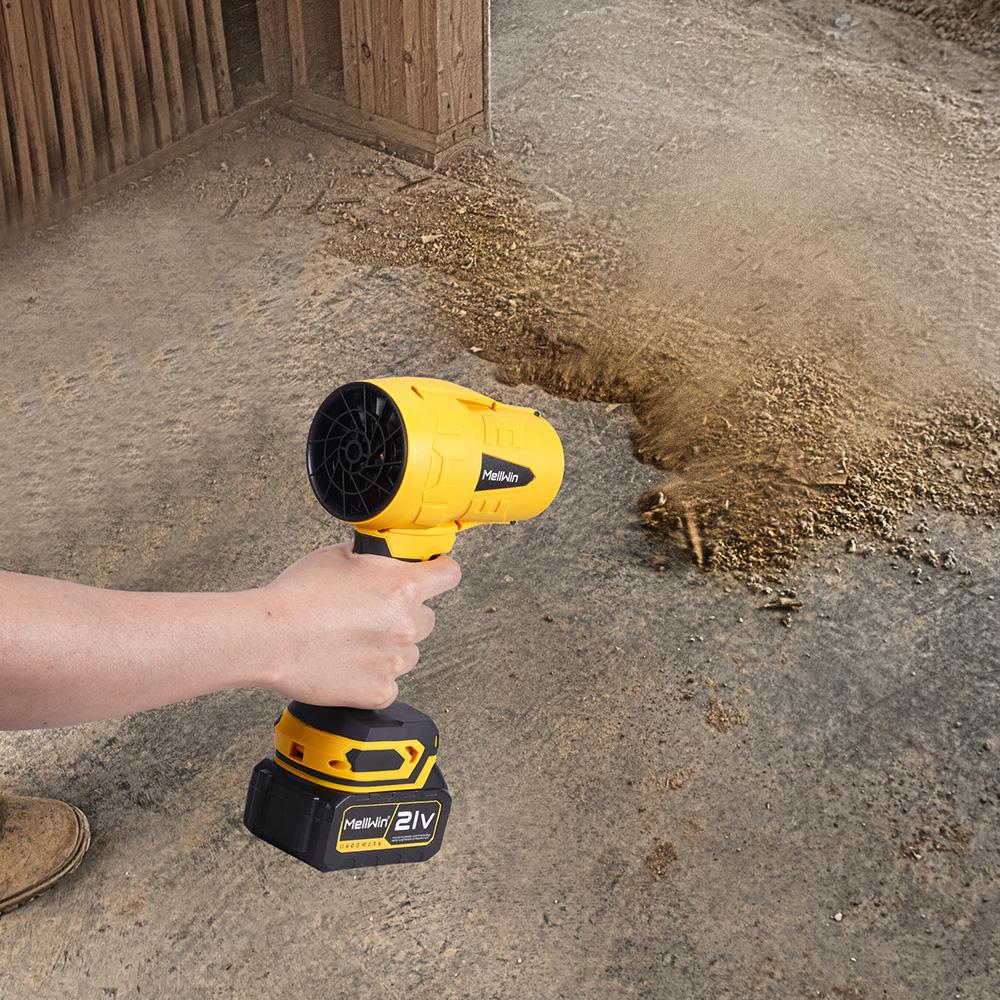 MELLWIN Бесщеточные электрические турбовентиляторы, реактивные мощные ручные воздуходувки для листьев, пылеудаление для аккумулятора Makita 18 В, контакты
