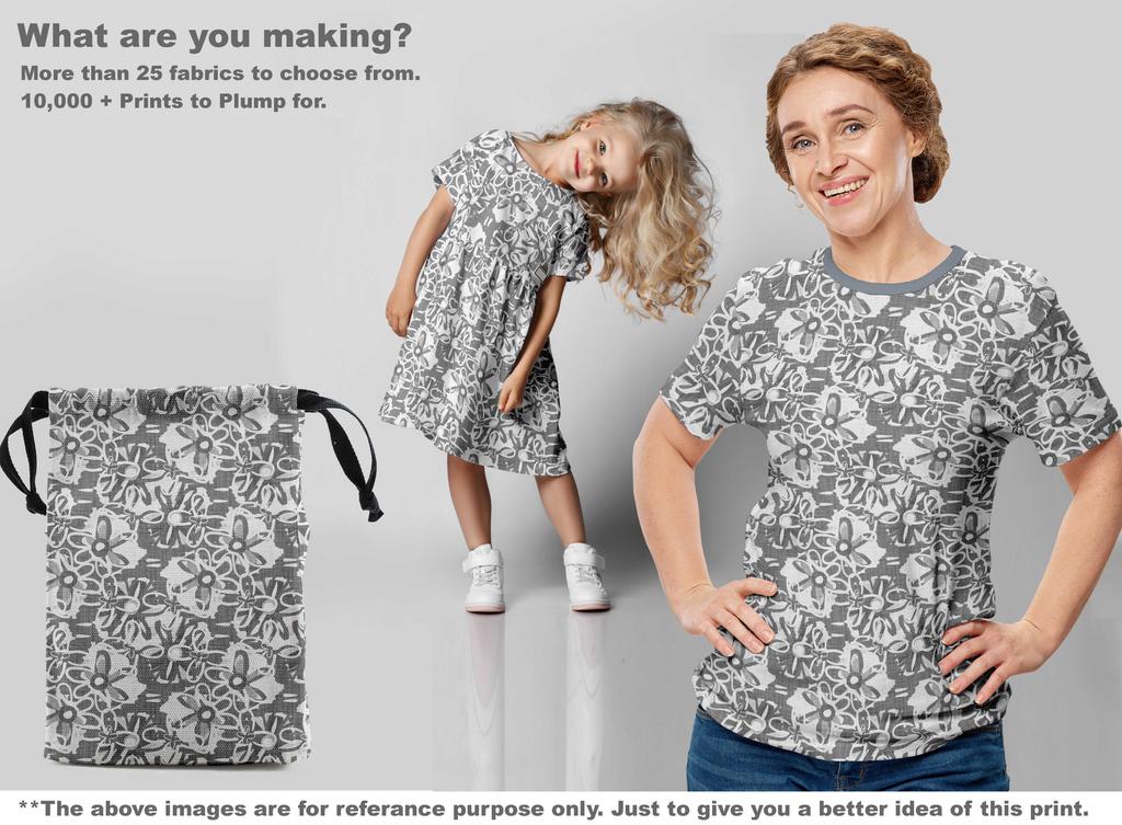 oneOone Хлопчатобумажная гибкая серая ткань Абстрактная ткань для шитья напечатанная ремесленная ткань по двору 40 дюймов