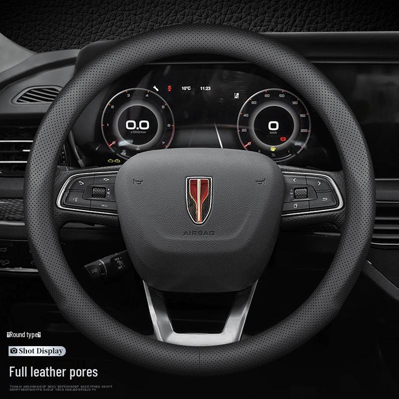 Ultra-thin Genuine Leather Steering Wheel Cover for Hongqi H5/H7/H9/HS7/HS5/E-HS3/E-QM5