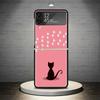 Забавная лапка кошки Милая накладка для телефона Samsung Galaxy Z Flip 7 6 5 4 3 5G Чехол ZFlip7 ZFlip6 ZFlip4 ZFlip5 ZFlip3 Coque Fu