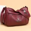 Women's Bag New Simple and Versatile Shoulder Bag, Large Capacity Multi Compartment Crossbody Bag, Fashionable