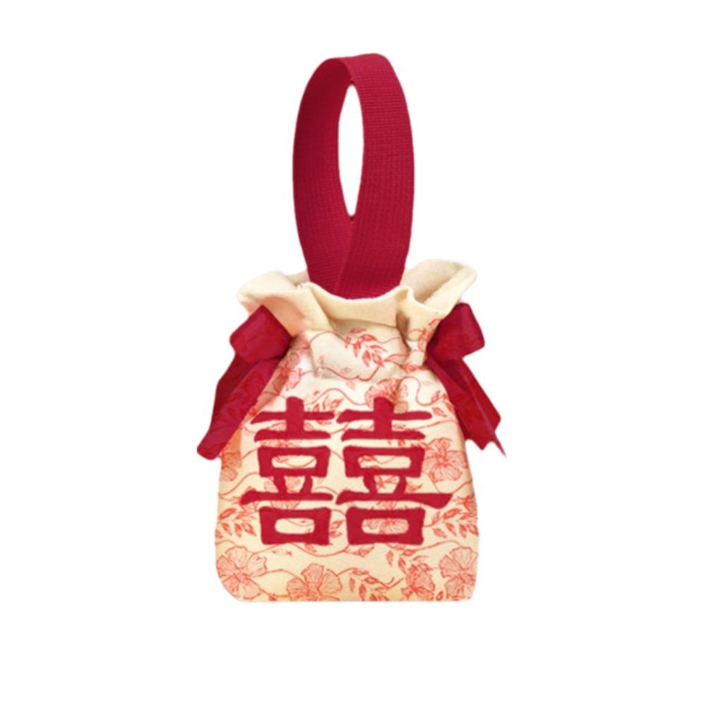 Свадебный мешочек для конфет с бантом Холщовая сумка в китайском стиле Милая маленькая сумочка на запястье Вечеринка