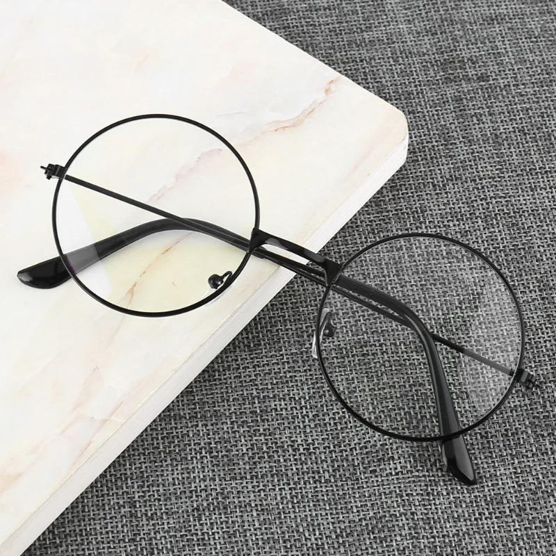Retro Round Frame Anti-Blue Radiation Glasses Ultralight Men Women Blue Light Blocking Glasses Eyewear Computer Goggles