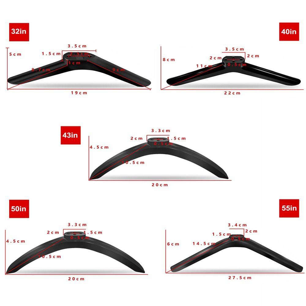 Новые Универсальные Ножки-Подставки для Телевизора с Винтами Черные Подставка для Телевизора База Настольная Регулируемая Фурнитура Спальня