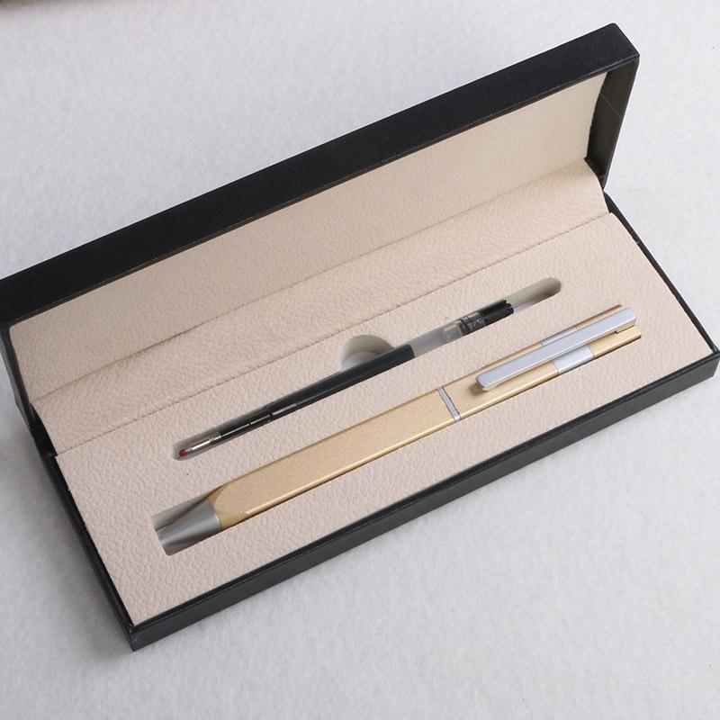 Direct Supply Aluminum Rod Oxidation Rotating Square Ballpoint Pen Exquisite Light Luxury Signature Pen Enterprise Welfare Advertising Gifts