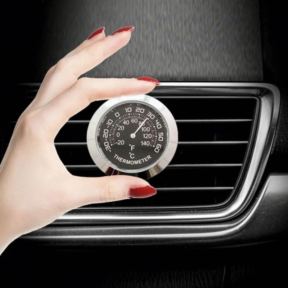 Digital Display Digital Temperature Gauge Mini Size Car Air Vent Thermometer Air Vent Installation