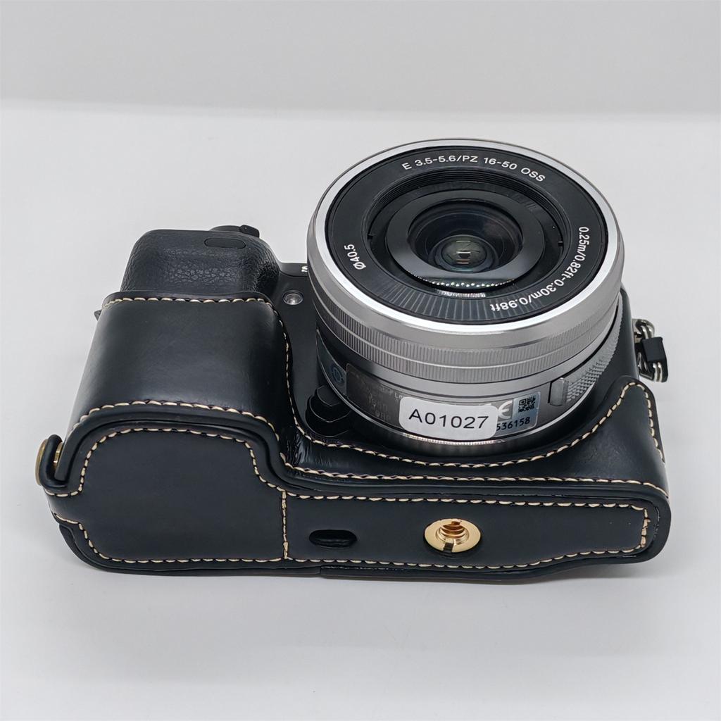 Для Sony NEX-7/NEX-6 Полукорпусный чехол для камеры с доступом к батарее Нижний чехол из ПУ кожи