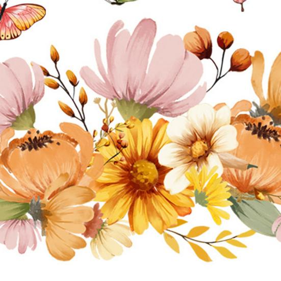 Красочные Цветочные Бабочки Наклейка на Туалет Съемная Самоклеящаяся Водонепроницаемая ПВХ Гостиная Стена Искусства Ванная Комната Крышка Унитаза Украшение Наклейка