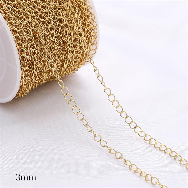 1 метр медной цепи хвост цепи для DIY ожерелья браслета серег ювелирных изделий ремесленных аксессуаров