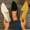 2024 Новая мода однотонные весенние и осенние универсальные однотонные женские туфли сетчатые дышащие слипоны с острым носком Zapatos