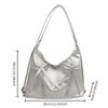 Korean Bow Tote Bag Versatile Women's Handbags Trendy Bows Armpit Bag  Underarm Bag