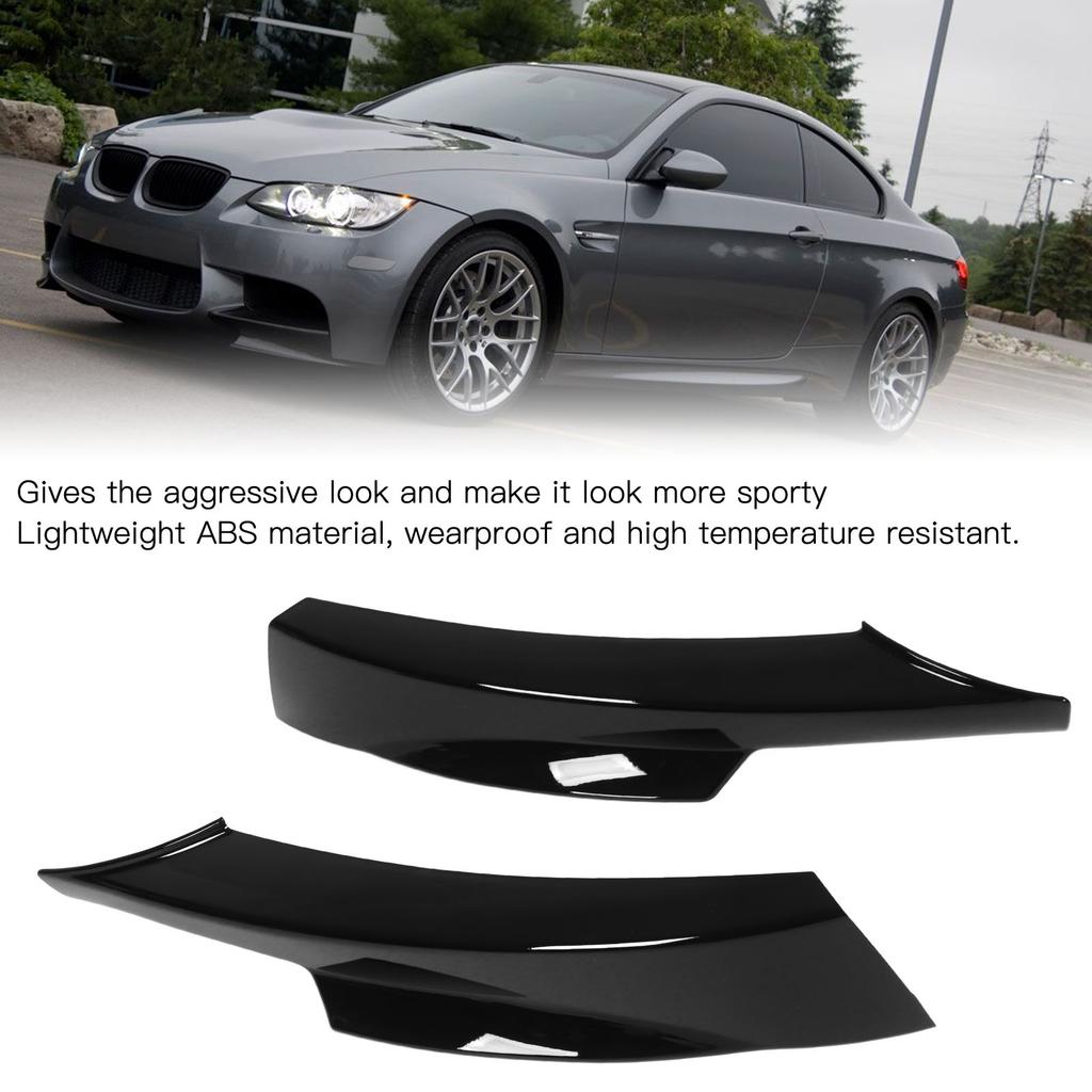 Front Bumper Lips Bumper Corner Spoiler Splitters Lower Bumper  or for E90 M Sport LCI Sedan 2009‑2012