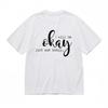 Women's Breathable Classic T-Shirt Minimalist Text Emotional Design Tee