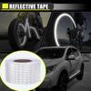 Reflective Tape Stickers Car Styling Shiny White Red Yellow Orange Safety Reflectors Mateiral For Automobiles Motorcycle