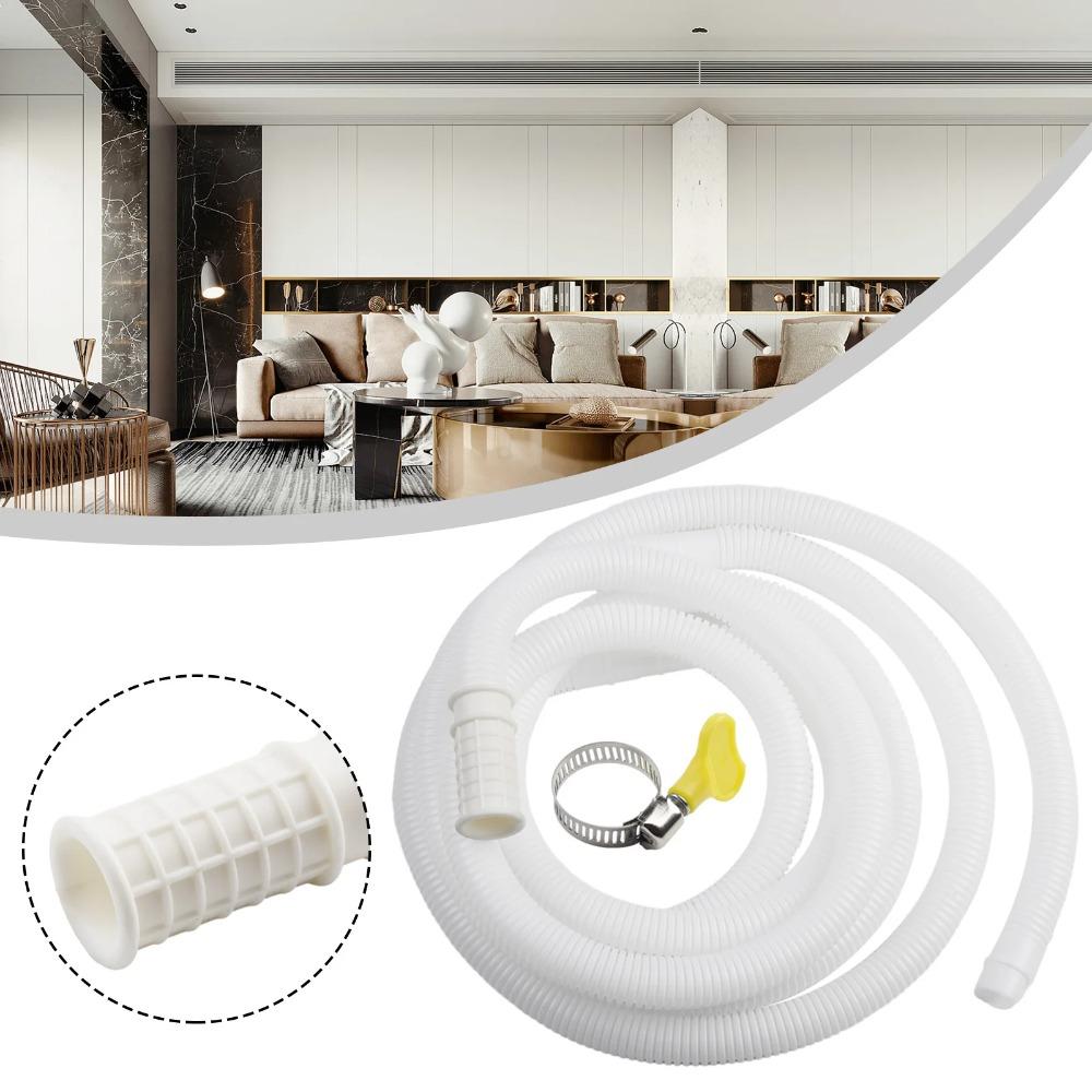 Белая труба для впуска воды в стиральную машину Пластиковый шланг для впуска воды Кондиционер Сливная труба Кухня