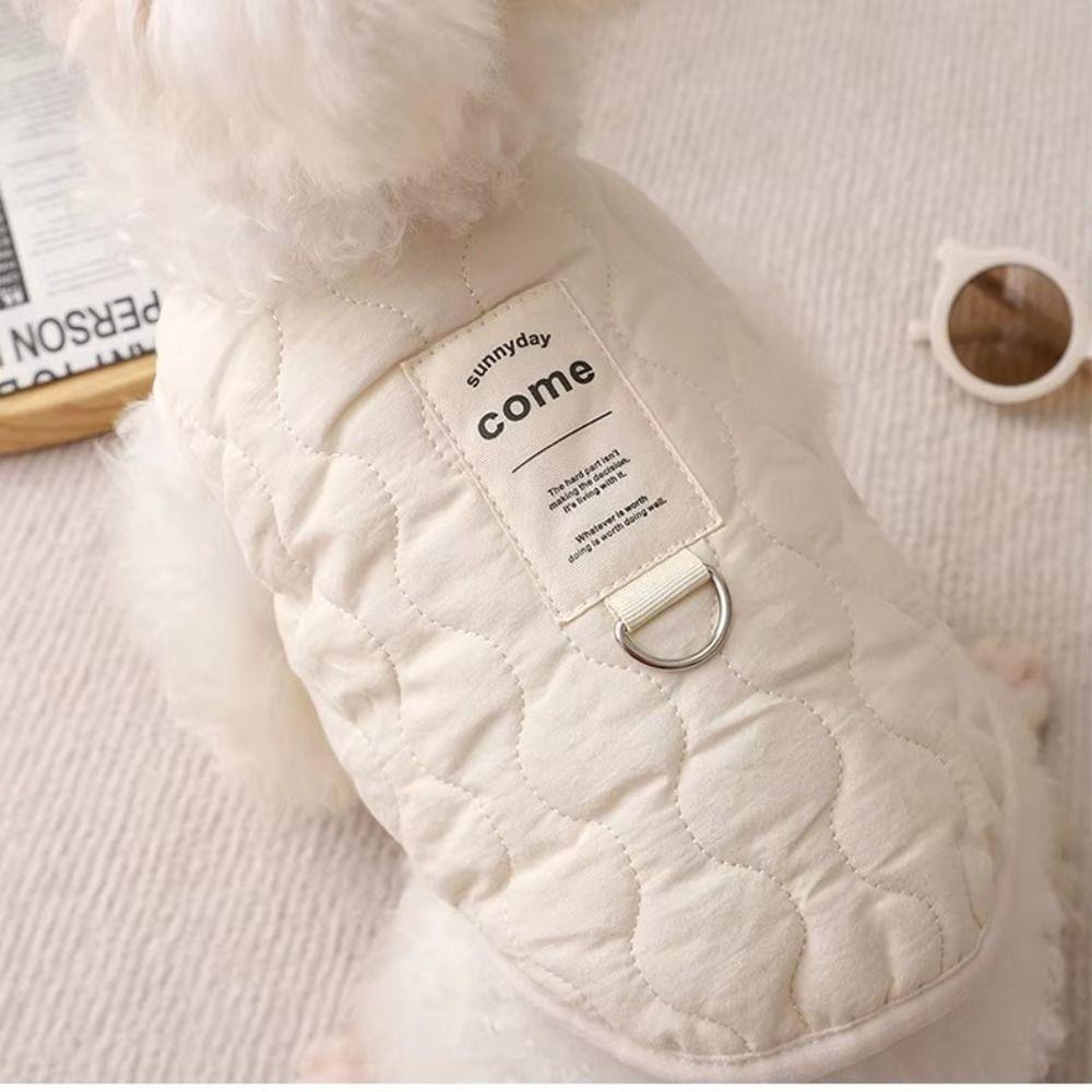 Thick Warm Winter Pet Dog Vest with D-ring Puppy Coat New Pet Jacket  for Small Medium Pet