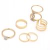 Gold Retro Punk Boho Ring Set 68