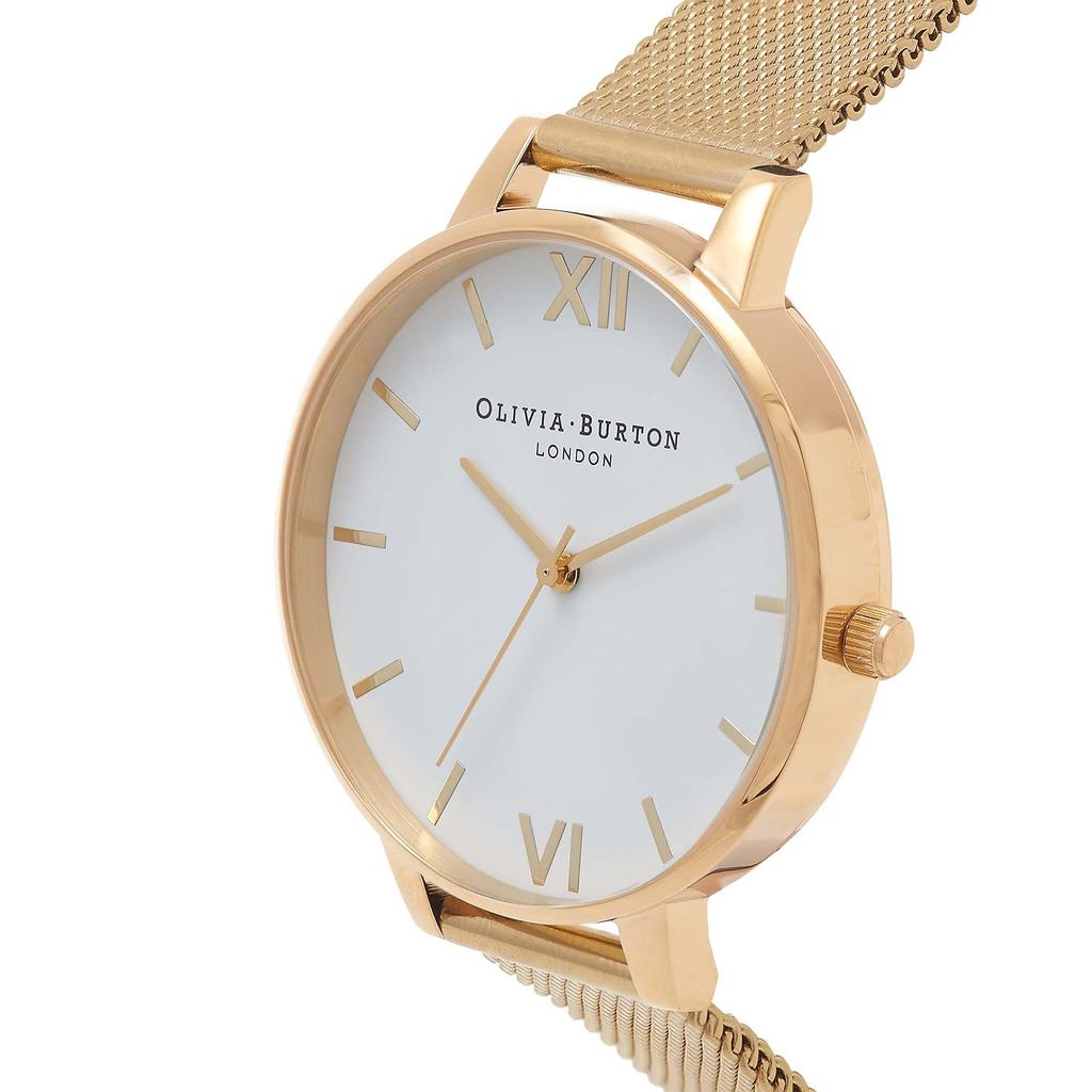 Olivia Burton Watch OB15BD84 White Dial Gold Mesh [OLIVIA BURTON] Women's
