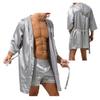 Men Casual Lounge Homewear Night Robe Sleepwear Pajamas Hooded Night-robe