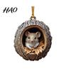 Woodland Animal Decorations Forest Acorn Ornaments Christmas Tree 2026 Acrylic Handmade Pendants Creature Hanging for Home Decor Rustic Gifts