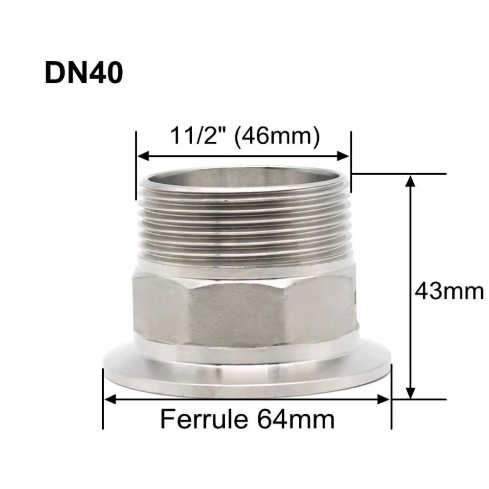 Sanitary Grade Triple Clamp Adapter Internal Thread Stainless Steel Adapter Fluid Systems