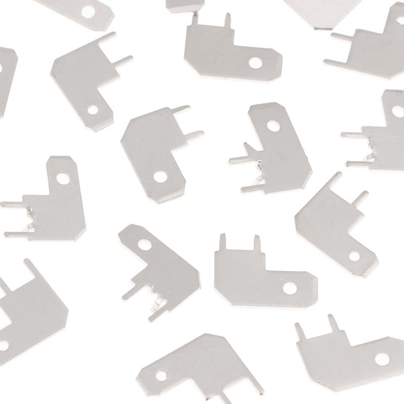 50Pcs 4.8/6.3 Flag-Shaped Inserts Pcb Circuit Board Insert Pcb L-Shaped Corner Solder Thickness 0.8Mm Welding Sheet
