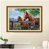 DIY алмазная живопись две лошади комплект для вышивки крестом мозаика искусство алмазная живопись полный круг/квадратный алмаз украшение дома