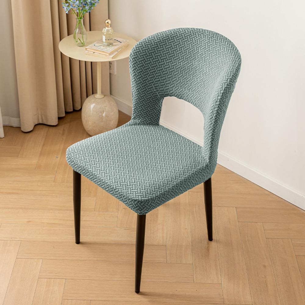 Elastic Arc Armchair Covers Hollow Back Dining Chair Covers Curved Chair Cover Seat Cover