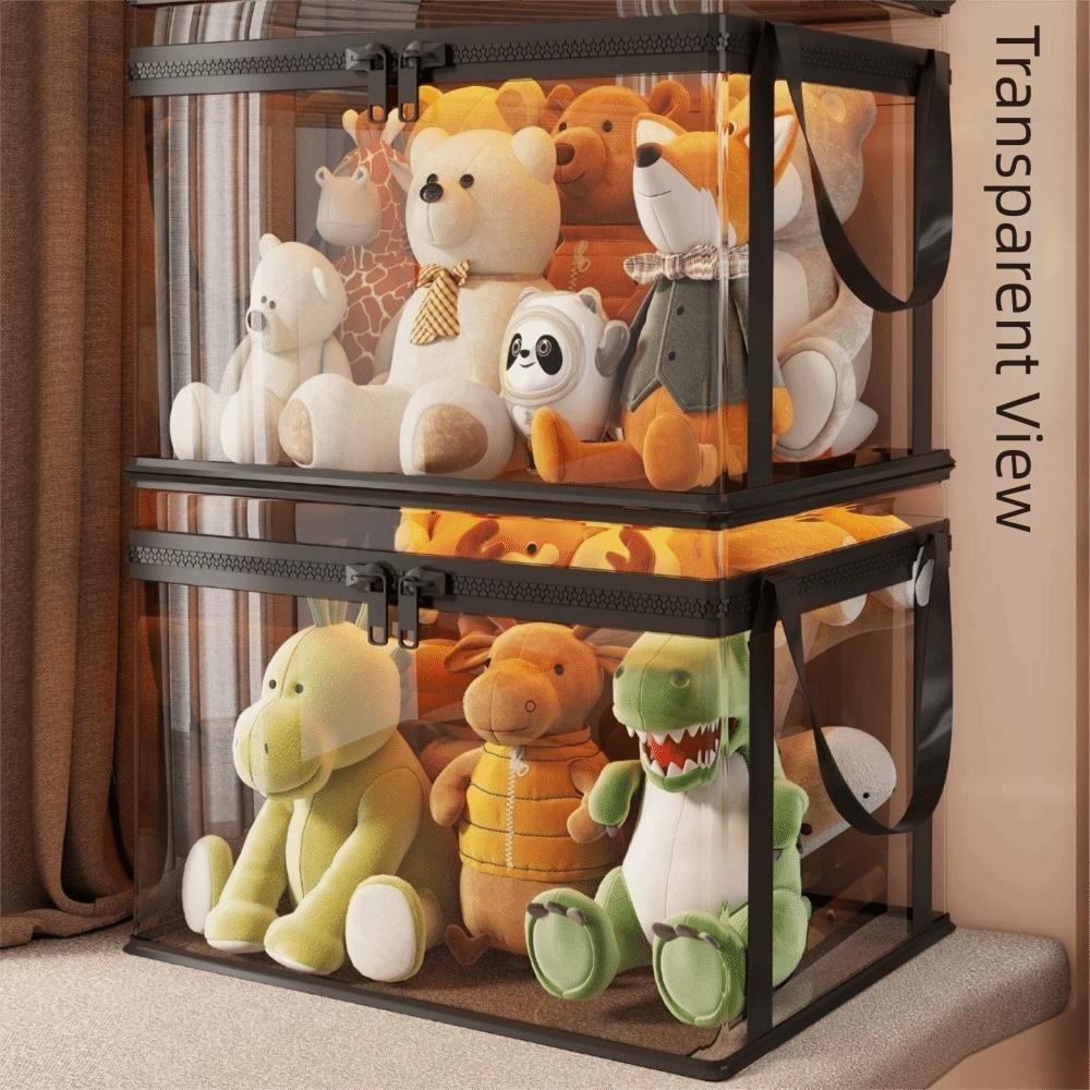 Transparent Storage Organizer Box Large Capacity Storage Case Durable Storage Bag  Home Storage