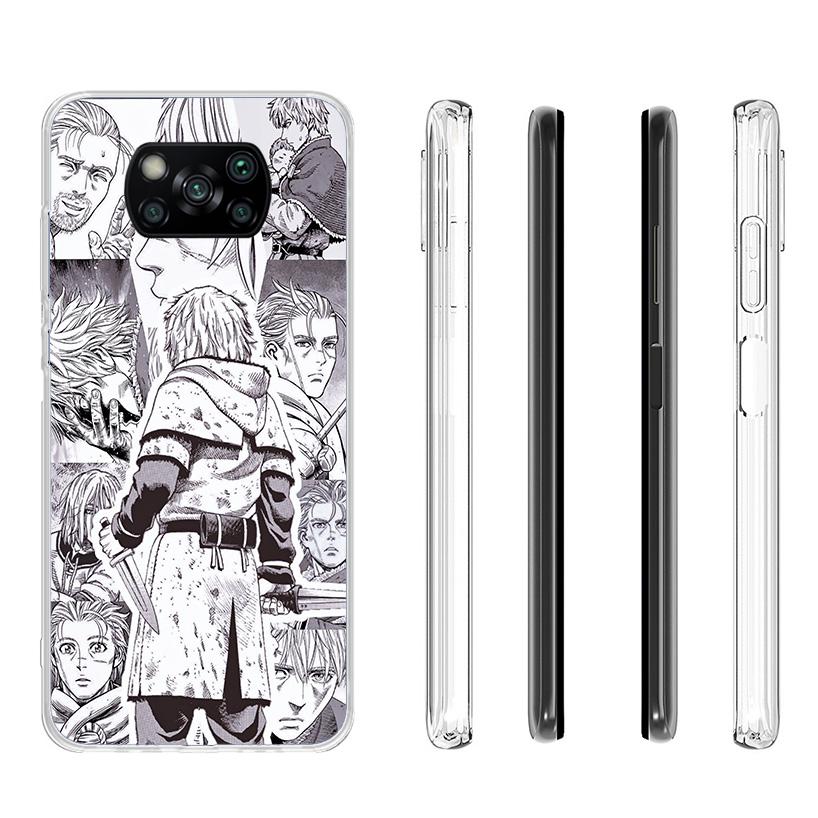 Vinland Saga Phone Case For Xiaomi Poco X7 X6 X5 Pro F7 Ultra Redmi 15C 15 13C 13 12C 12 10 10A 10C 9 9A 9C 9T Cover Poco X7 X6