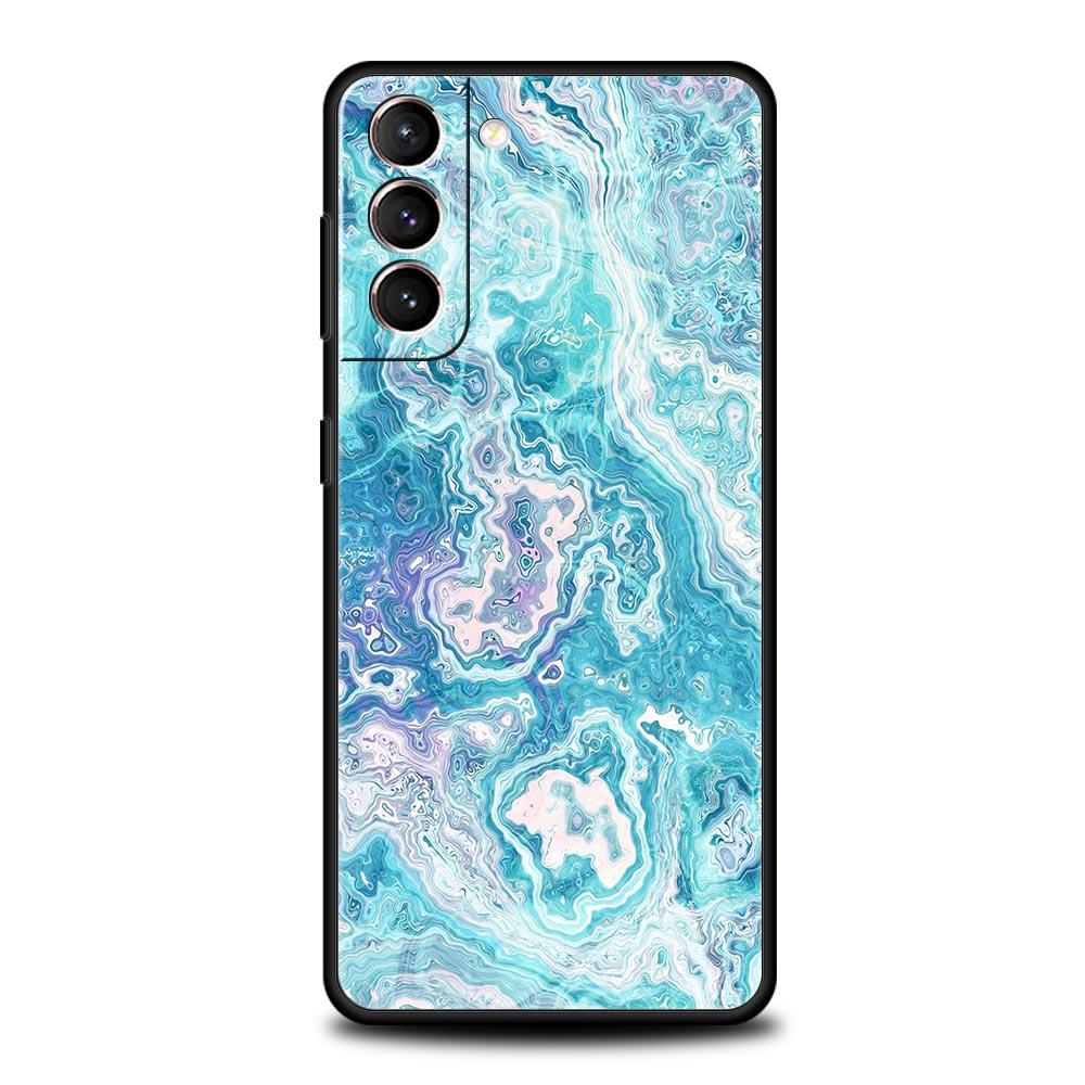 Любовь Мраморный узор Силиконовый чехол для телефона для Samsung Galaxy S23 S22 S21 S20 FE Ultra 5G S10 S10E S9 S8 Plus 10 20 Крышка Бампер