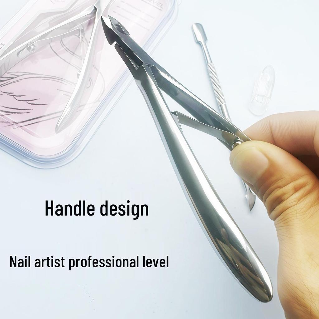 Компактный российский набор ручной работы из нержавеющей стали для маникюра и педикюра: Ножницы для ногтей и инструменты для удаления мертвой кожи