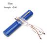 Spring Hinge Small Compact Eyeglass Reading Glasses Presbyopic Glasses with Pen Tube Case Portable