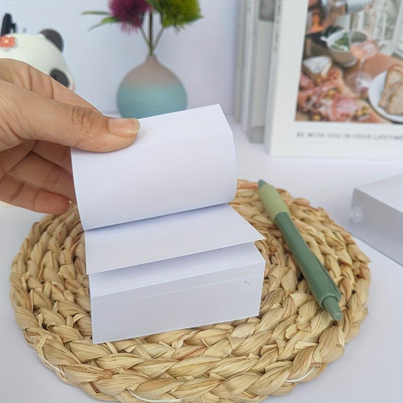 400 Sheets Thick Brown Kraft Paper Sticky Notes - Tear-off Adhesive Reminder Pads for Home & Office Organization,Office Supplies