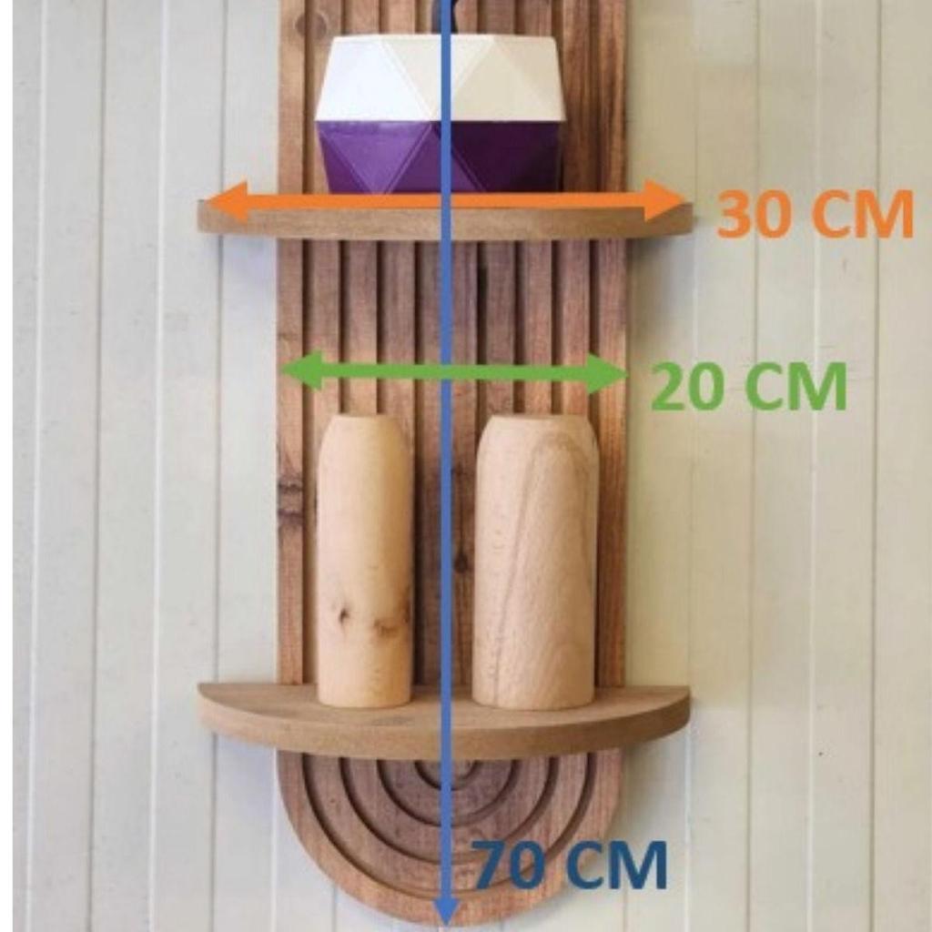 Wooden Decorative Wall Shelf Flower Pot Shelf 20x70 Cm