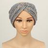 Повязка на голову Мягкая шерстяная вязаная повязка на голову с разноцветными точками Бархатная подкладка Теплая Дышащая Эластичная резинка для волос Аксессуары для волос