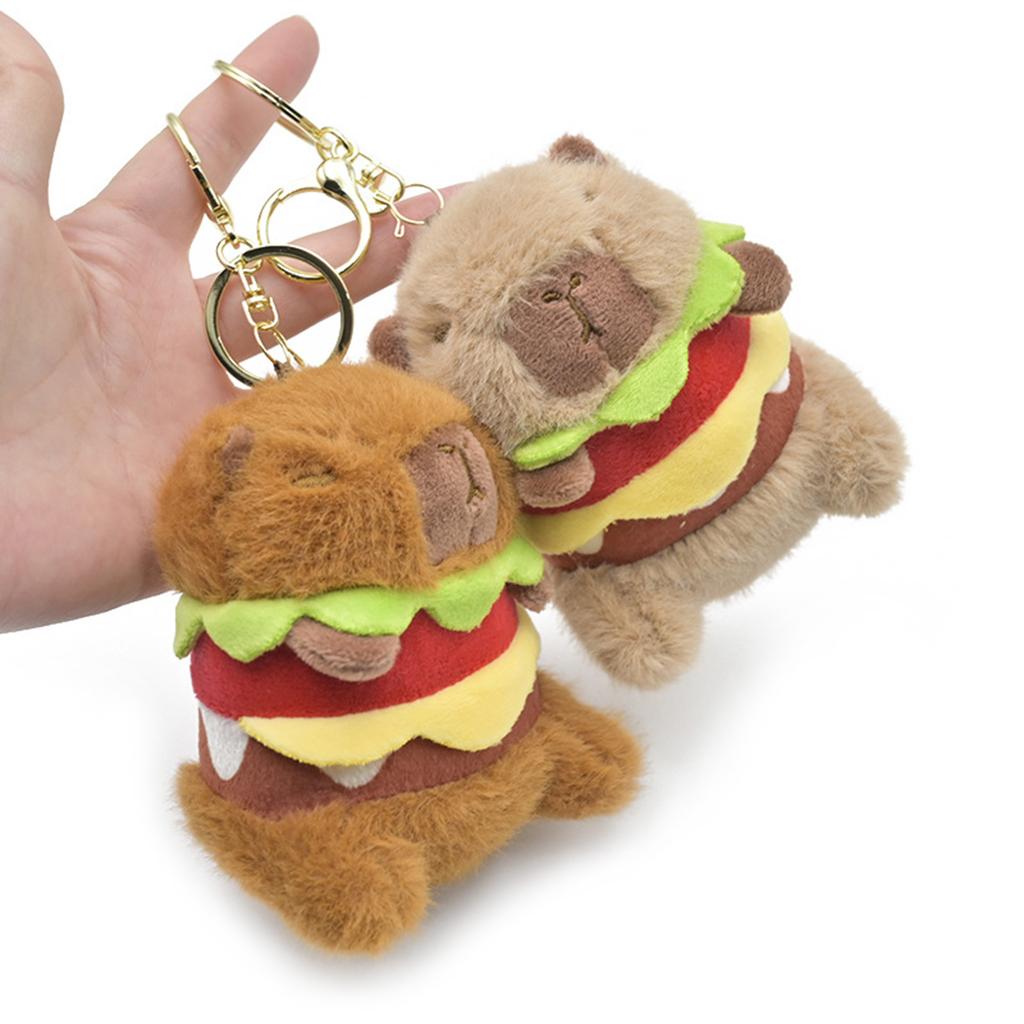 Косплей Капибара плюшевый брелок кулон мультфильм автомобиль ключ подвески сумочка украшение женская сумка украшение кукла подарок на день рождения