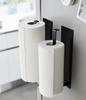 Yamazaki Jitsugyo 5217 Magnetic Kitchen Paper Holder Wide Black Approx. W8XD7.5XH29cm Tower Large Type Compatible