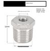 1/8" 1/4" 3/8" 1/2" 3/4" 1" 1-1/4" NPT наружная резьба к внутренней резьбе 304 нержавеющая сталь переходная втулка переходной фитинг соединитель