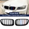 Car Front Kidney Grilles M Color for BMW E90 LCI 3-Series Sedan Wagon 2009-2012 Double Line Hood Grills 2 Slat Racing