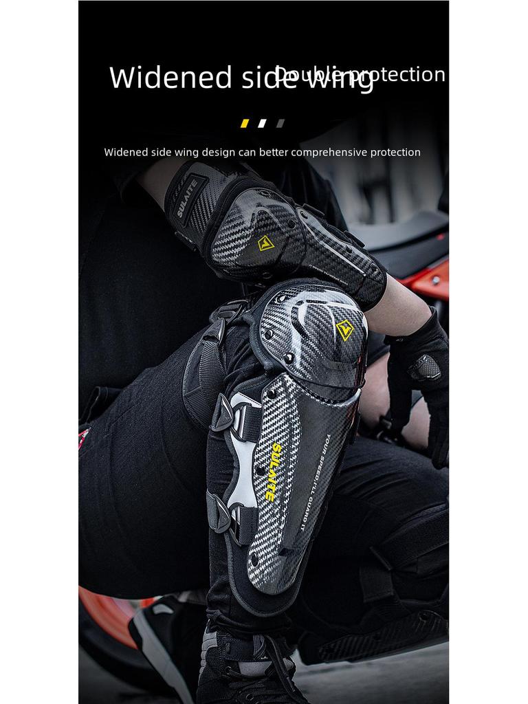 Breathable Summer Motorcycle Knee & Elbow Pads - Hard Shell Protective Gear for Cycling & Outdoor Travel