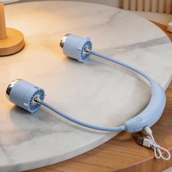 Портативный вентилятор на шею 1-100 скоростей Перезаряжаемый Тихий Hands-Free USB-вентилятор Гибкий Носимый Охлаждающий Персональный вентилятор для улицы Путешествий Офиса
