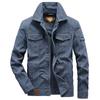 Spring and Autumn Men's Washed Jacket Casual Long Sleeve Jacket Men's Denim Jacket