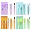BAOQISHAN Makeup Brush Set with Cosmetic Premium Fiber Easy To Convenient for Everyday Makeup Tool 8-Piece Bag, Bristles, Ultra-Soft Brushes, Carry,