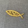 1 шт. 3D металлический христианский Иисус символ рыбы логотип эмблема автомобиля значок наклейка наклейка автостайлинг инструменты для декорирования аксессуары