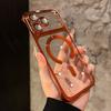 Plating for  Frameless Slim PC Case for For Iphone 17 16 1 Pro Max 14 13 12 11 Transparent Borderless Camera Protector Cover