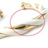 Очень хороший БРАСЛЕТ HERMES Twist Слоновая кость Золото SV925 Женский Б/У