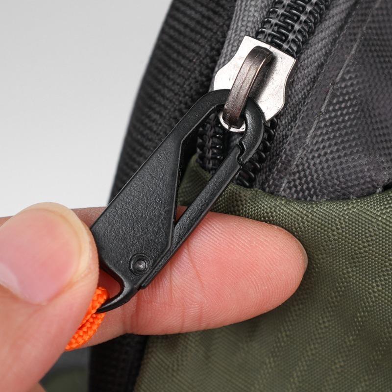 Универсальная металлическая застежка-молния для уличной сумки, застежка-молния для зонтика, плетеная веревка, сменная застежка-молния для самостоятельного шитья, набор для ремонта