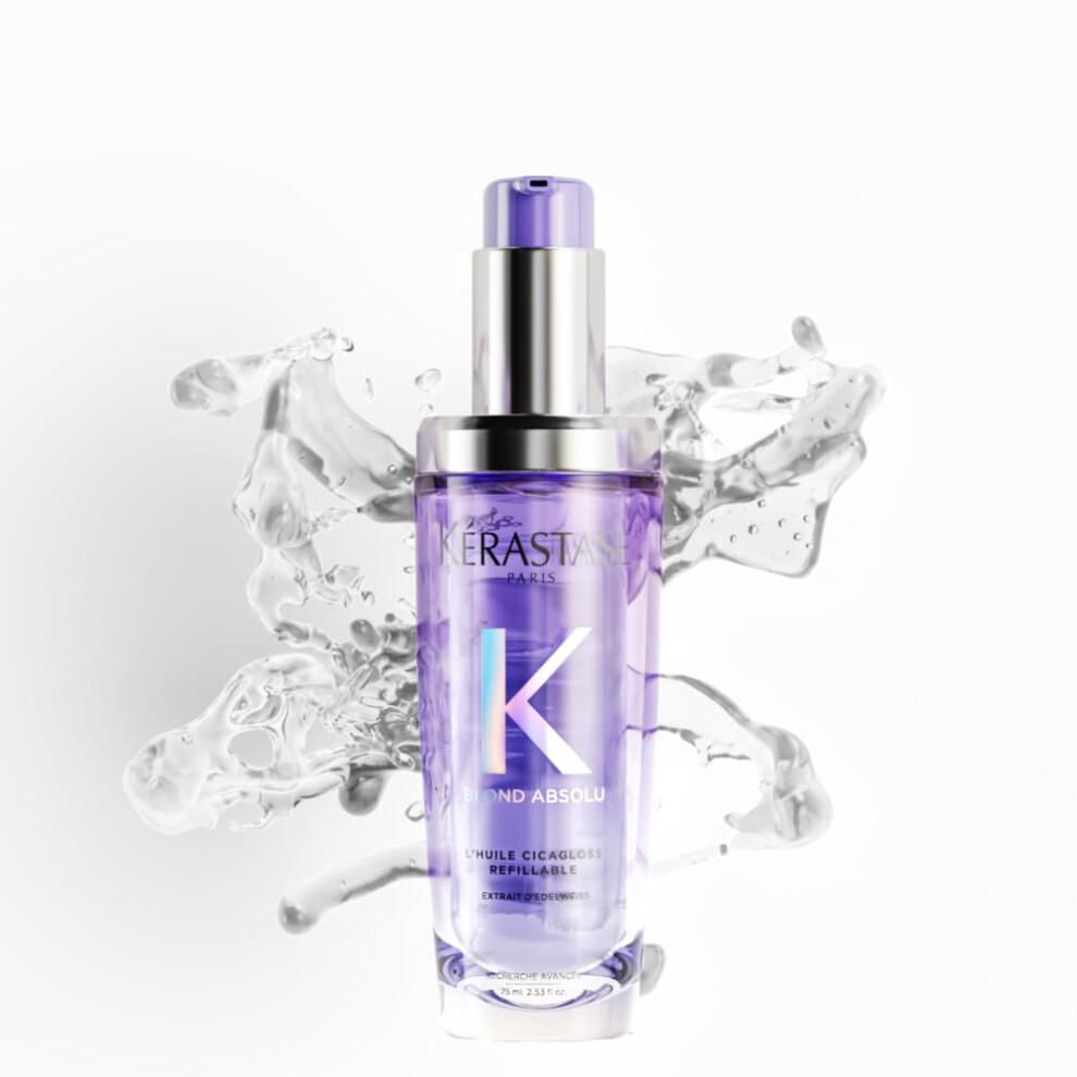 Kérastase Blond Absolu, Intense Blonde Strengthening Hair Oil, For Sensitised Lightened or Highlighted Hair, With Hyaluronic Acid & Edelweiss Flower,